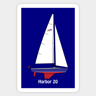 Harbor 20 Sailboat Sticker